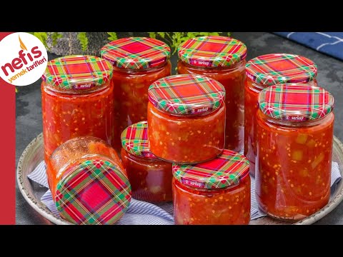 Bu Tarifi Yapmadan Kışa Girmeyin ✅ Bozulmayan Kışlık Konserve Menemen Tarifi🍅