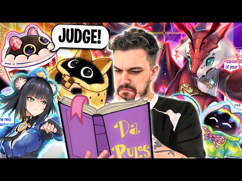 DUELING BOOK PLAYERS DON'T UNDERSTAND NEW CARDS! | DAY 1 JUSTICE HUNTERS JUDGE CALLS