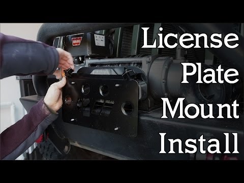 Warrior Hawse License Plate Mount Install