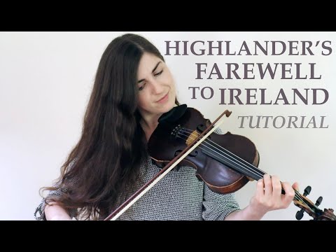 How to play HIGHLANDER'S FAREWELL TO IRELAND ✨ Scottish strathspey ✨ Fiddle lesson