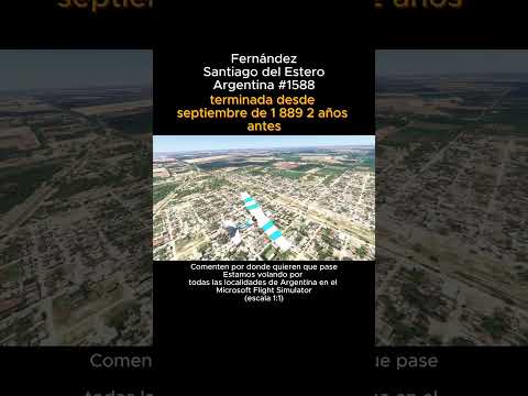 Fernández, Santiago del Estero desde el Microsoft Flight Simulator #fernandez #santiagodelestero