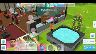 The Sims Mobile Hot Tub Bug