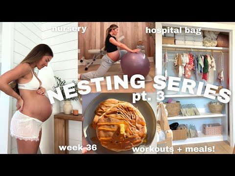 pt 3 NESTING SERIES:  hospital bag, nursery closet, carseat, strength workout, etc!!!