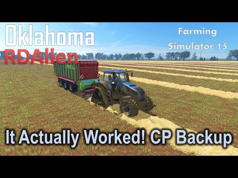 It Actually Worked! Courseplay Backing Up | E28 Oklahoma | Farming Simulator 15