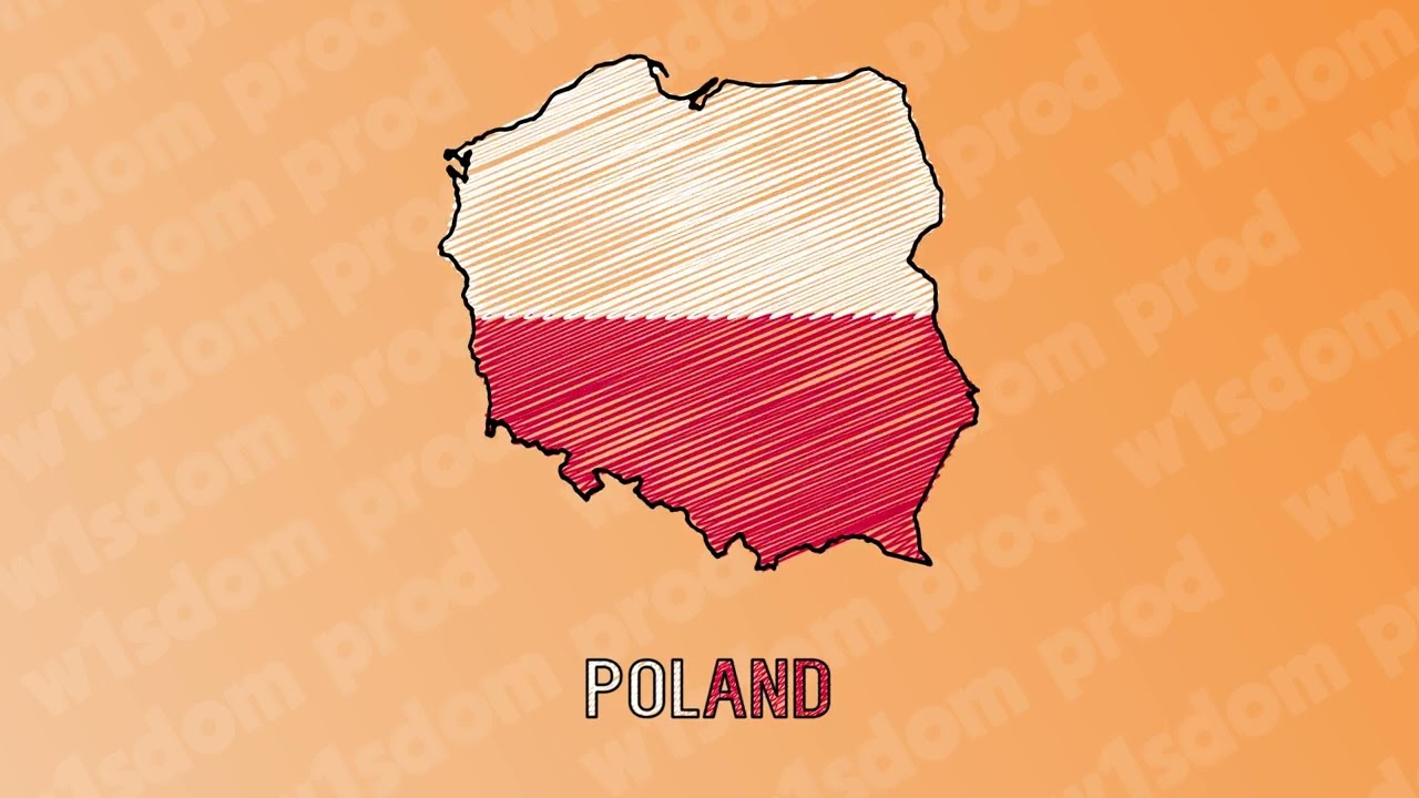 Hand-Drawn Poland Map Animation