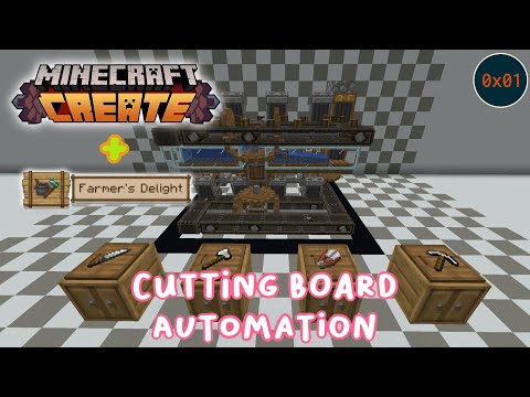 OffBy0x01 - Minecraft Create [0.5 Forge] - Cutting Board Automation