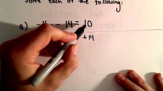 Solving Two - Step Linear Equations