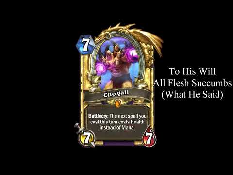 Voice Impressions: Hearthstone: Cho'Gall Voice Line