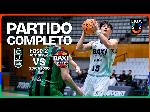PARTIDO COMPLETO| Joventut Badalona – BAXI Manresa| J2 | Grupo A | 2ª Fase | Liga U 2025-26