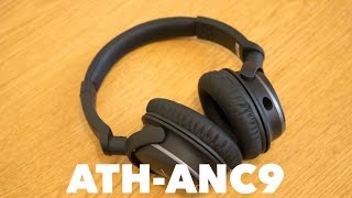 Video thumbnail for Audio Technica ATH-ANC9 Headphones - Noise-cancelling Test by TechWalls