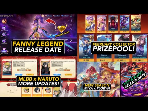 FANNY LEGEND RELEASE DATE WITH PROMO DIAMONDS RESALE| KOF RESALE DATE| NARUTO RESALE DATE| 
