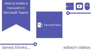 Creating a live event in MS Teams