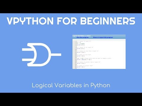 Vpython For Beginners 19 Logical Variables In Python