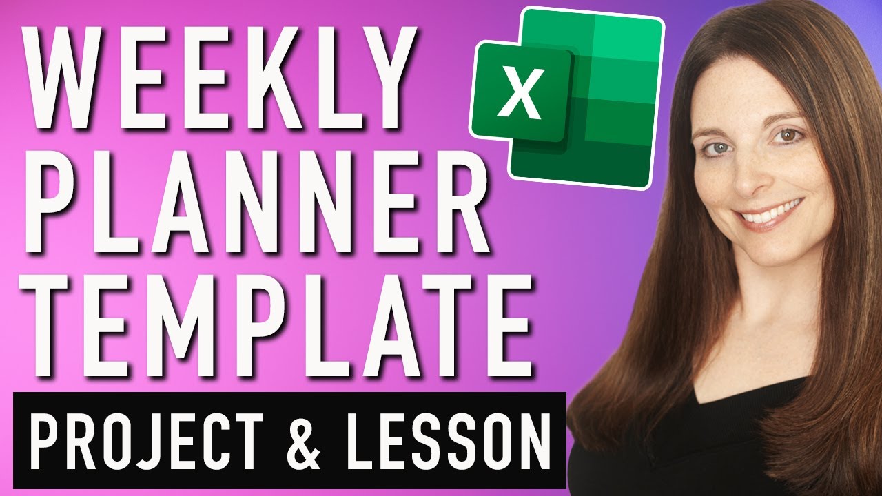 Customize Weekly Planner Template in Excel - Create 2025 Weekly Planner