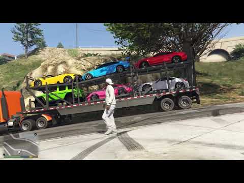 GTA 5 - Aktraksi mobil balap Di bandara | (drag racing)