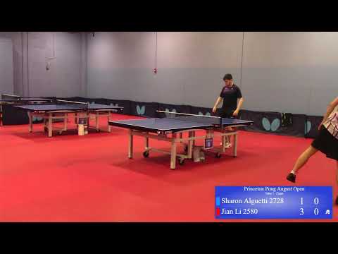 Princeton Pong August Open FINALS SHARON ALGUETTI VS. JIAN LI