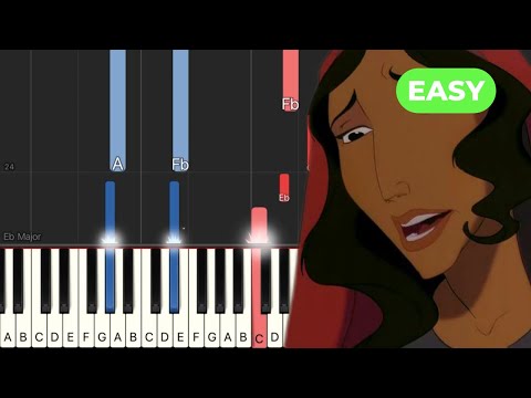 River Lullaby (‘Prince Of Egypt’) EASY Piano Tutorial + Sheets