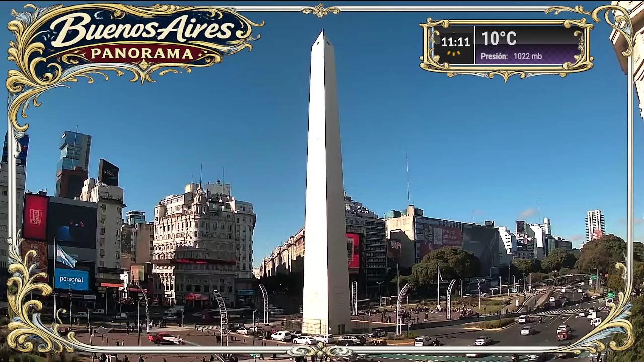 Live webcam view of Obelisco en la Plaza de la República