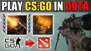 The True One Hit Sniper in Dota 2 [CS:GO plays in DotA] Ability Draft
