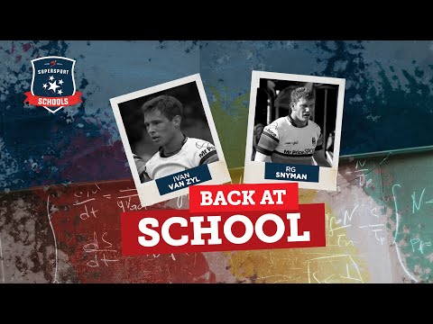 Back at School: RG Snyman & Ivan Van Zyl - The Affies 2013 Unbeaten Team