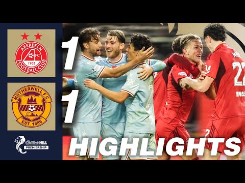 Aberdeen 1-1 Motherwell | HIGHLIGHTS | William Hill Premiership