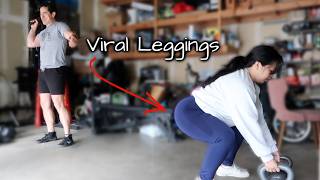 Testing the Viral Booty Leggings on my Husband 👀 - @itsJudysLife