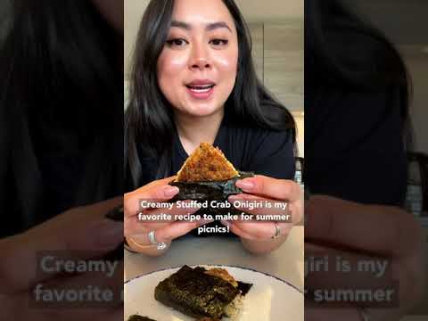 Creamy Crab Onigiri Rice Ball