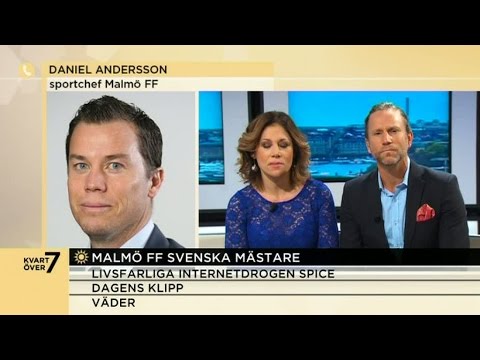 Daniel Andersson om hur MFF firade guldet - Nyhetsmorgon (TV4)