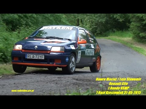 Hawro Maciej / Leja Sławomir - Renault Clio - 1 Runda RSMP 1 Rajd Rzeszowiak 31-05-2015