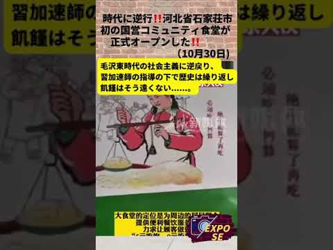 Em 30 de outubro, foi inaugurada oficialmente a primeira cafeteria comunitária estatal na cidade de Shijiazhuang, província de Hebei! #China #shorts
