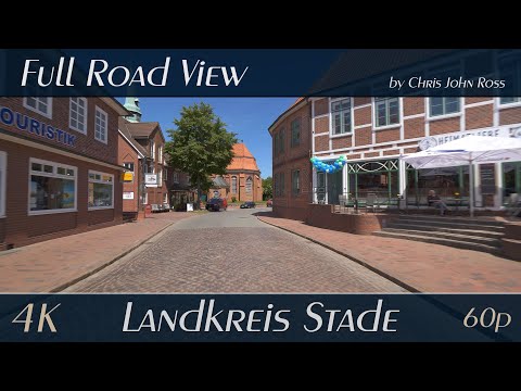 Steinkirchen/Grünendeich - Hollern-Twielenfleth, Landkreis Stade, Germany - 4K (2160p/60p) Ultra HD