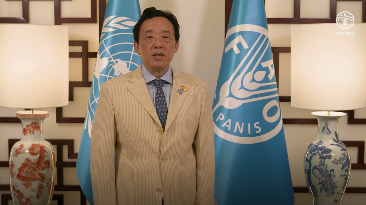 Qu Dongyu, video statement for the launch of GRFC 2026.