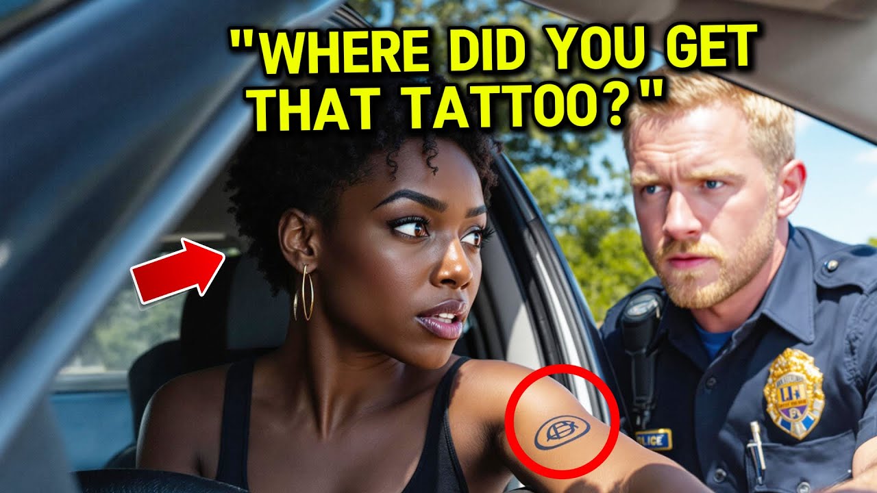Police Officer Stops a Car, Then Freezes When He Notices Her Tattoo!