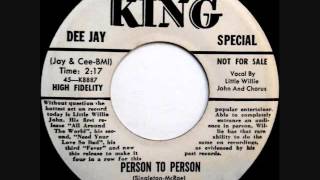 Person To Person   -  Little Willie John