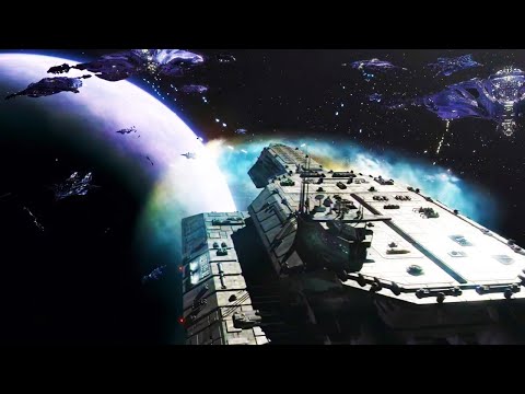 Stargate: Atlantis - USAF Daedalus VS 12 Wraith Hive Ships! [4K]