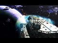 Stargate Atlantis USAF Daedalus VS 12 Wraith Hive Ships 4K