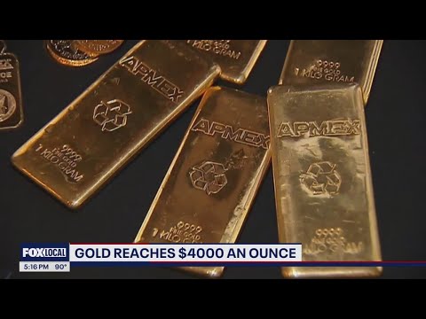Gold reaches $4,000 per ounce