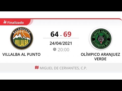 Junior masc B VILLALBA AL PUNTO - OLIMPICO ARANJUEZ