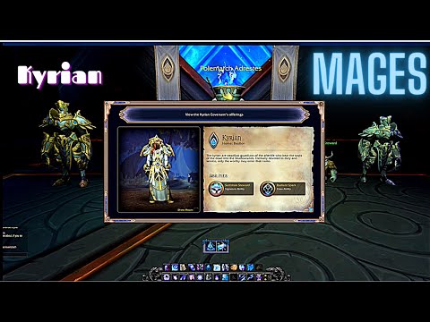 World of Warcraft Mages Kyrian covenant abilities and armour