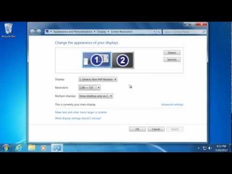 How to Change Display Settings - Learn Windows 7