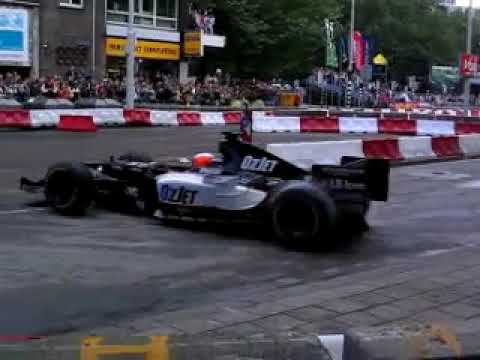 2005 August 7 - Robert Doornbos, Minardi PS04B F1 donuts @ Monaco aan de Maas, Rotterdam