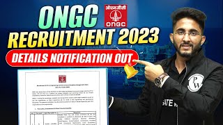 ONGC Recruitment 2023 | Details Notification out