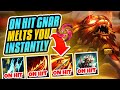 THIS ON HIT GNAR BUILD INSTANTLY MELTS YOU!!! Season 14 Gnar Gameplay (League of Legends)