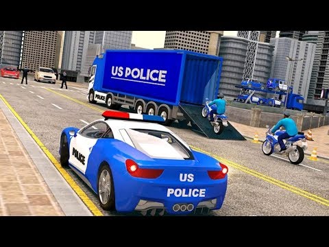 US Police Car Transport Plane : TRUCK SIM GAMES # Android Gameplay
