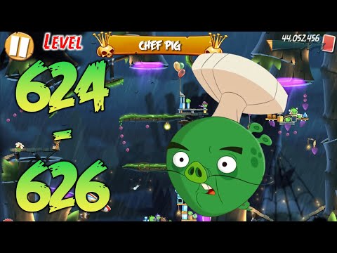 UNLOCK LEVEL 624-626 | ANGRY BIRDS 2 (BOSS LEVEL CHEF PIG) - MAP Bamboo Forest Madagooscar