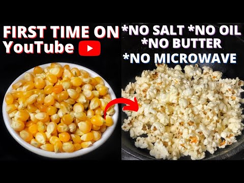 Homemade Popcorn Recipe | Oil Free Snack | Popcorn Recipe At Home | Snack Recipes