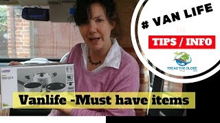 Campervan Vanlife: Our must have items