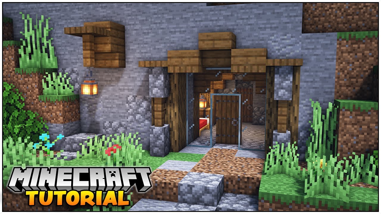 Minecraft Easy Mountain House Tutorial [How to build] - YouTube