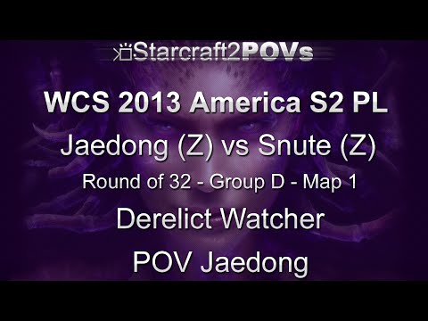SC2 HotS - WCS 2013 AM S2 PL - Jaedong vs Snute - Ro32 Group D - Map 1 - Derelict Watcher - Jaedong
