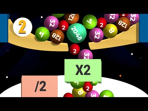 Dig 2048 - Merge Balls Game (40 Level - Part 2)